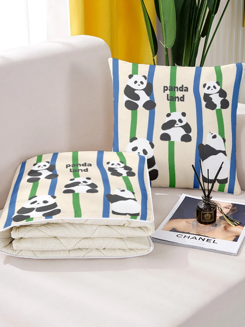 cute-panda-bamboo-two-in-one-pillow-blanket-office-nap-car-use-all-season-square-plush-home-car-office-nap-pillow