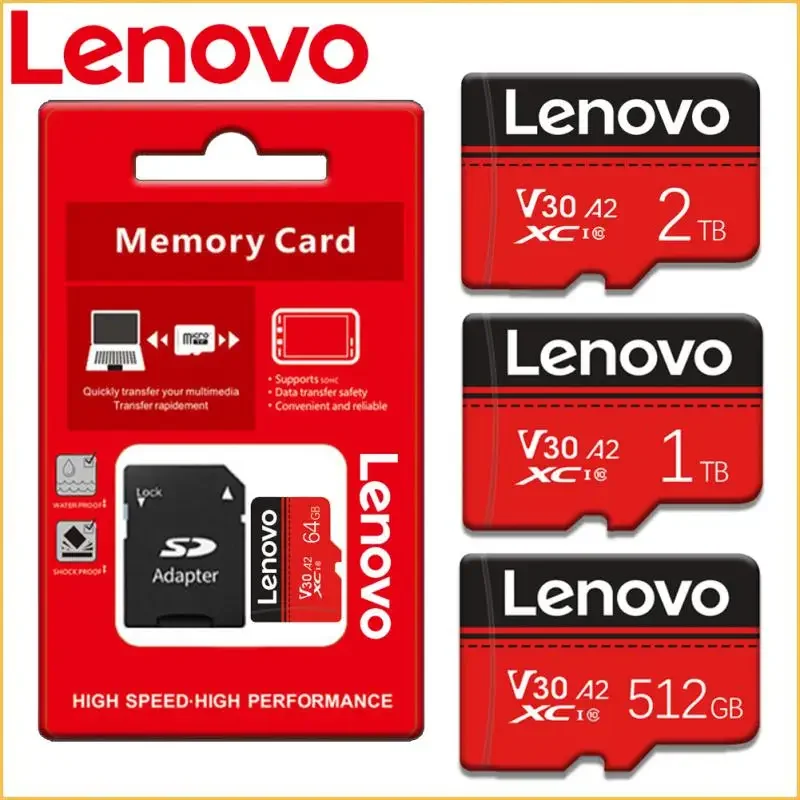 

Lenovo Memory Card 2TB 1TB Class10 V60 A2 TF Card 512GB Mini SD Card 128GB High Speed Micro TF SD Card 256GB For Nintendo Switch