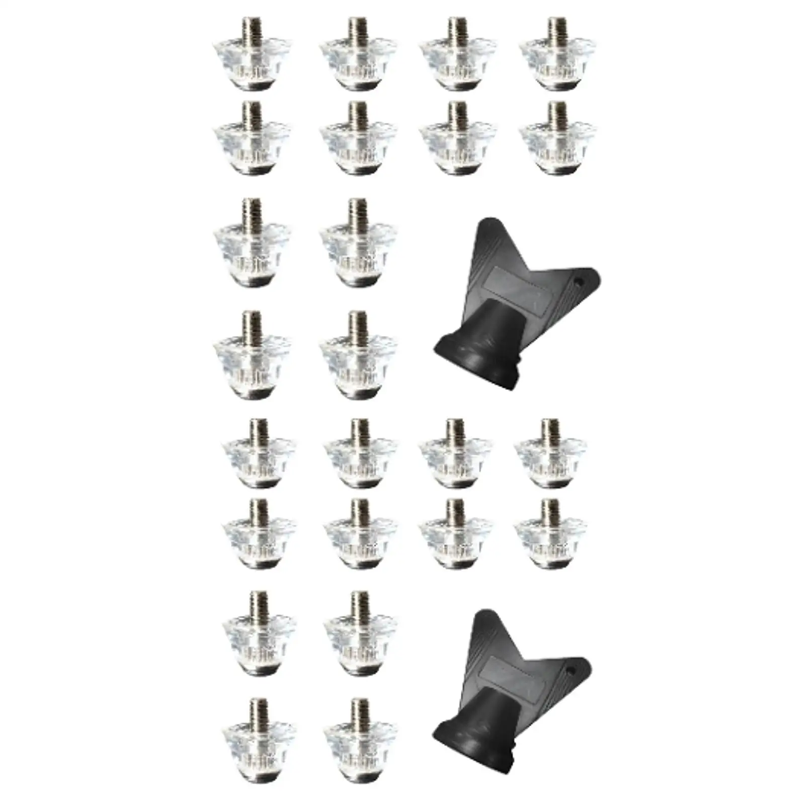 

Комплект нейлоновых шипов для футбольных бутс с резьбовым креплением, износостойкие, с ключом, для соревнований на открытом воздухе