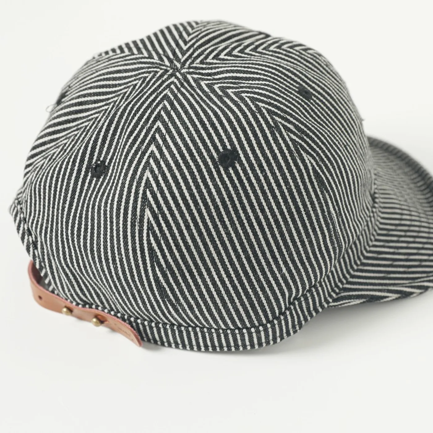 Japanese Retro Striped Baseball Cap Amikaki Mechanic Hat