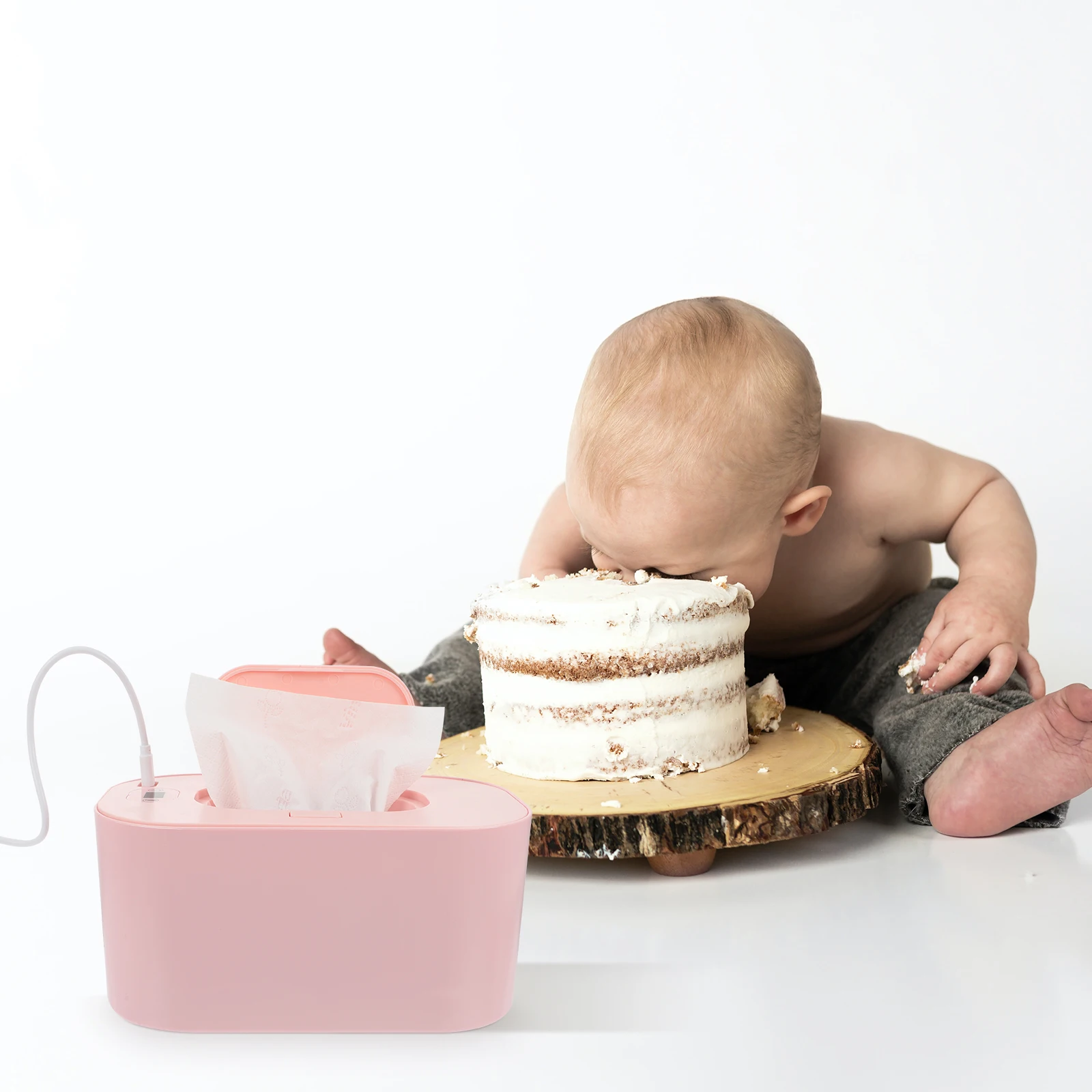 

Wet Tissue Heating Box Wipe Warmer Baby Supplies High Quality ABS PP Long Service Energy Saving Adjustable Temperature All