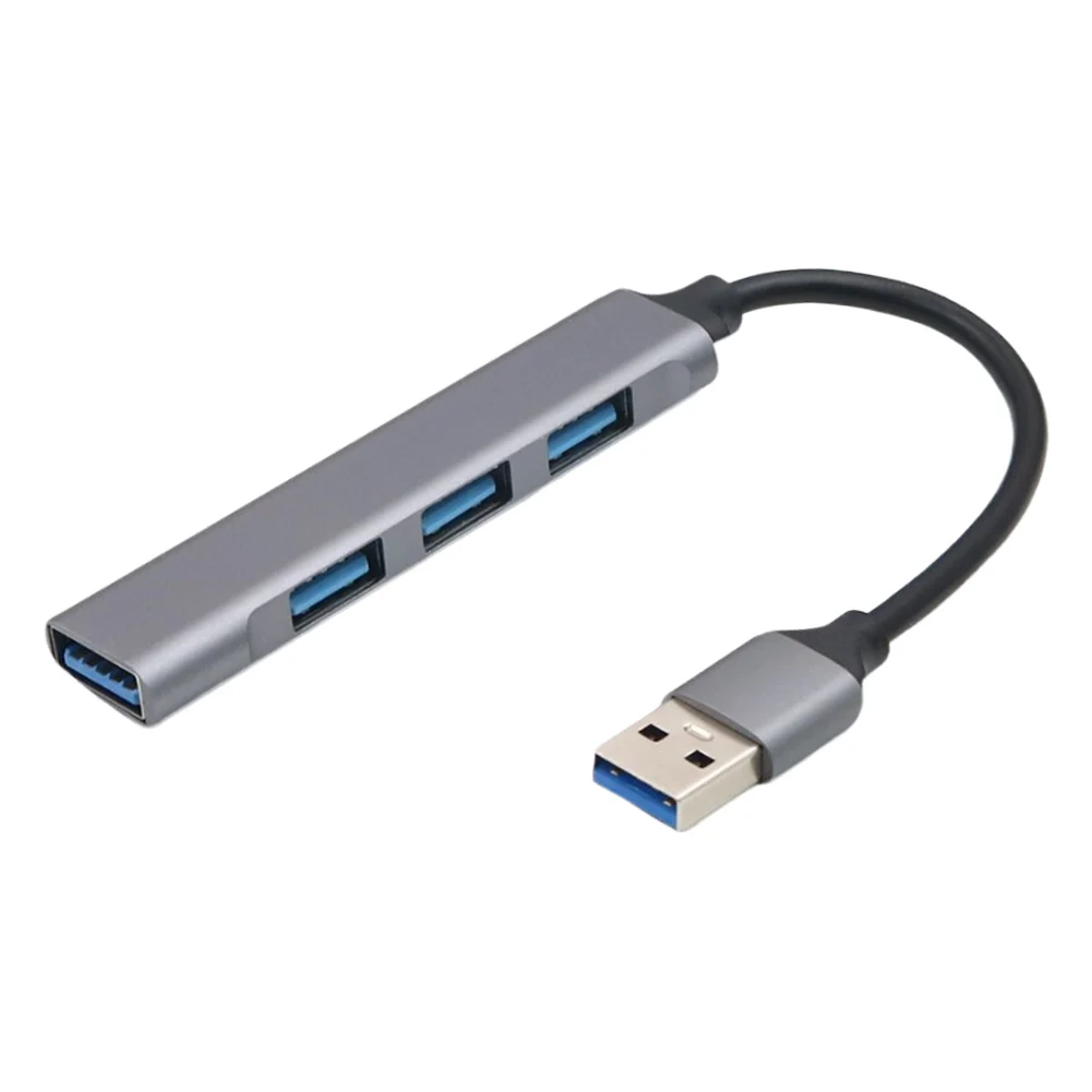 Adaptador de hub USB 3.0 de 4 portas 5 Gbps USB Splitter USB C para USB Hub múltiplo USB 3.0 Expansor de porta USB para laptop e PC
