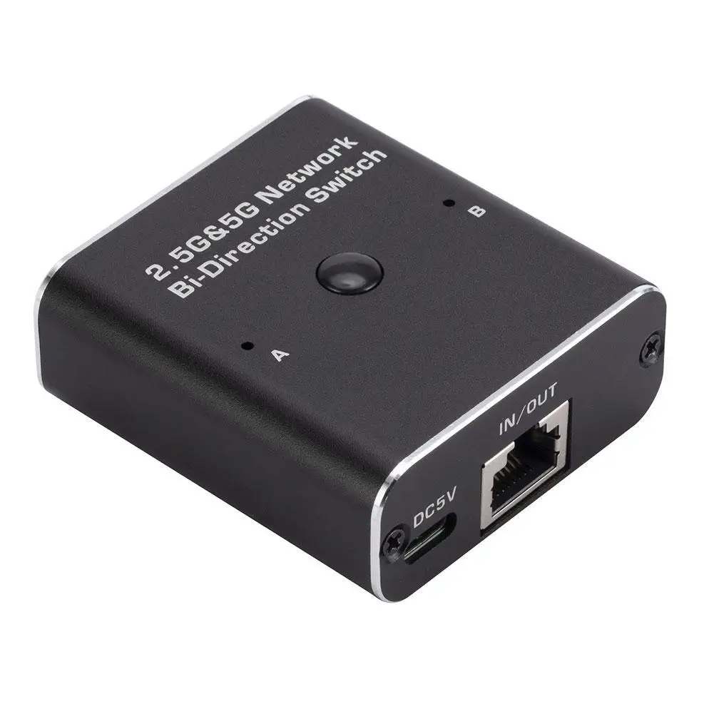 Gigabit Network Switch Network Bi-Direction Switch RJ45 Splitter 1 To 2 High-speed Network Transmission Gigabit LAN Connector