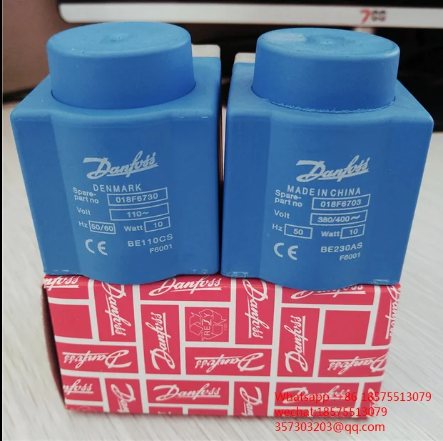 ل Danfoss 018F6701 الملف اللولبي صمام لفائف 018F6757 BE024DS تيار مستمر 24VDC 18 واط