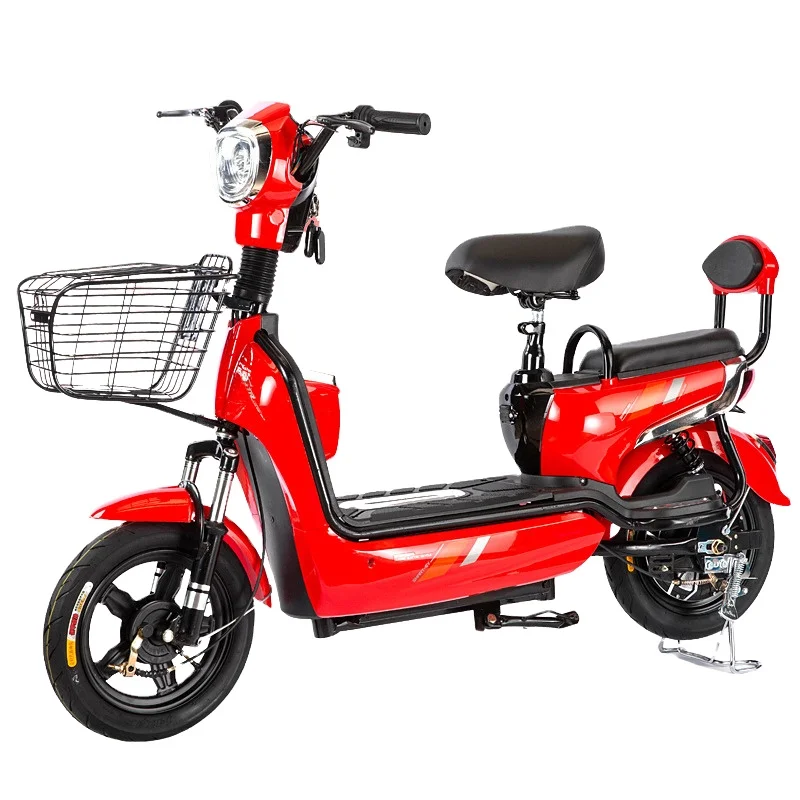 Electric Motorcycle 350w Strong Lead Acid Battery City Ebike Two Wheels Electric Bicycle