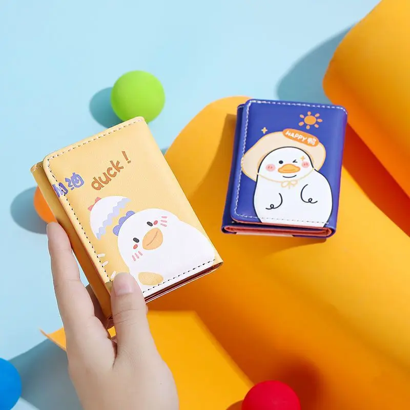 

Pu Women'S Wallet 8.3*2.5*10.7cm Short Wallet Card Holder for Gift Girls Birthday Gift