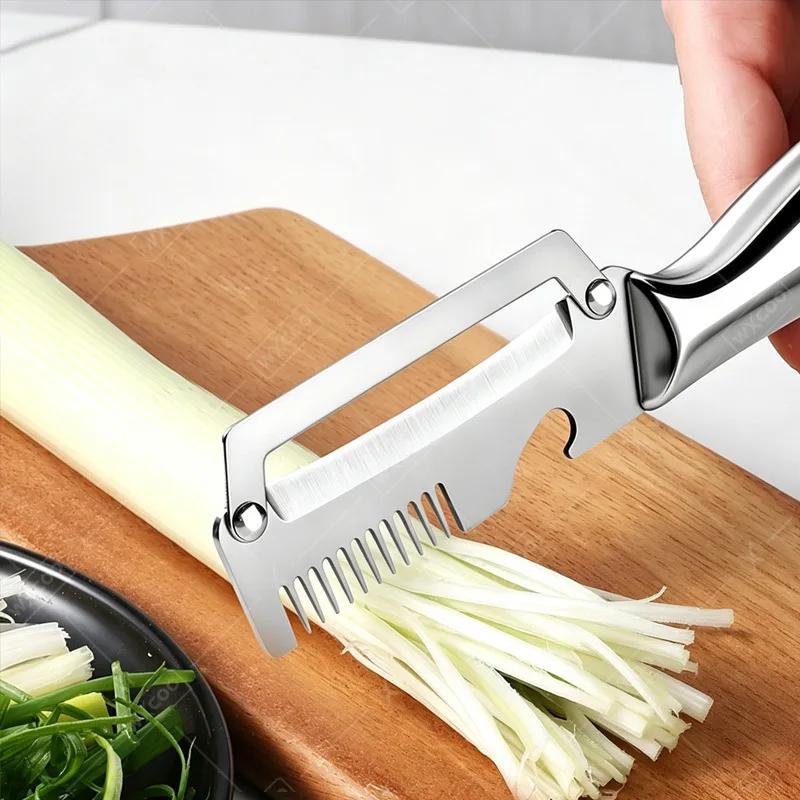 Kitchen Peeler 2-in-1 Bottle Opener Stainless Steel Vegetable Peeler MultiFunction Fruit Knife Kitchen-Specific Peeler Slicing