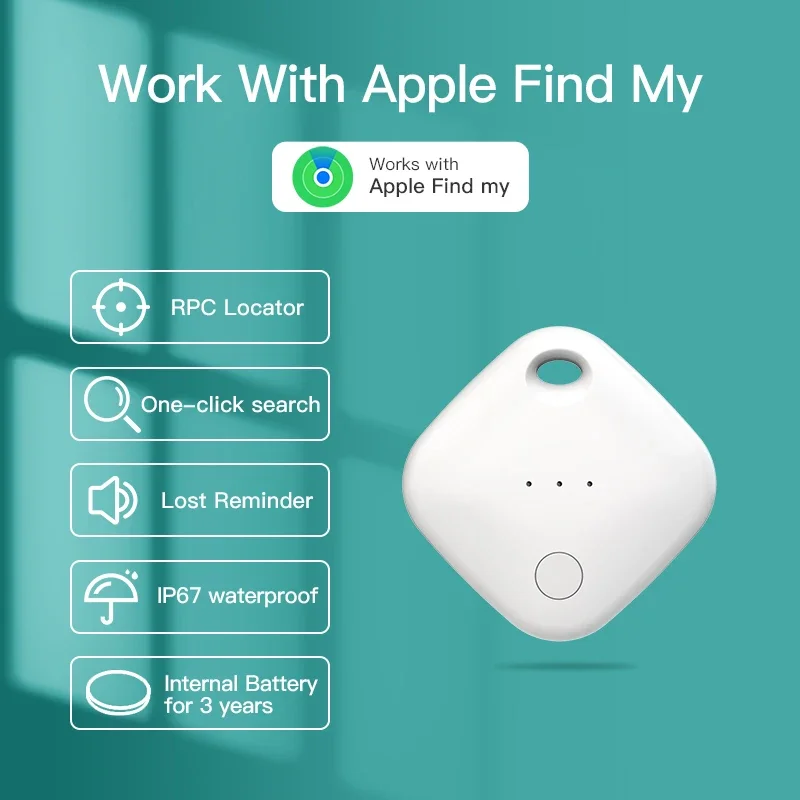 50pcs Smart Tag Tracker GPS Positioning Kid Luggage Key Finder Smart Tracker Device Dedicated Locator For Apple Find My App IOS