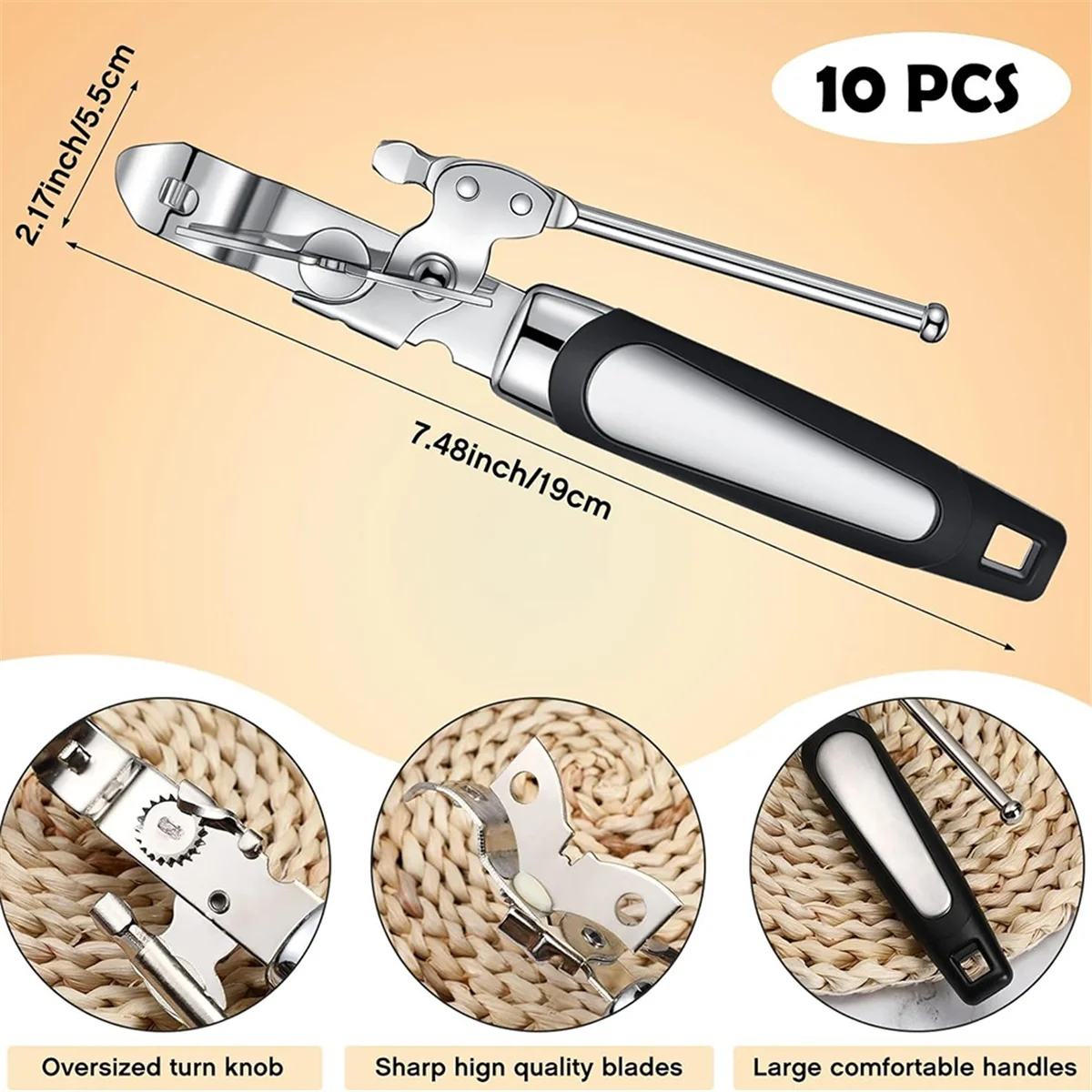 

Highly Recommended.10 Pieces Can Opener Manual Can Opener