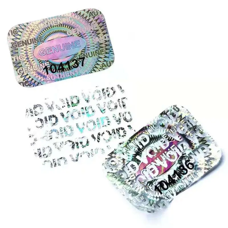 60/120/300 قطعة ختم الأمن ملصقات مقاومة للعبث الضمان المجسم تسمية الليزر باطلة مع تسمية لاصقة الرقم التسلسلي #5