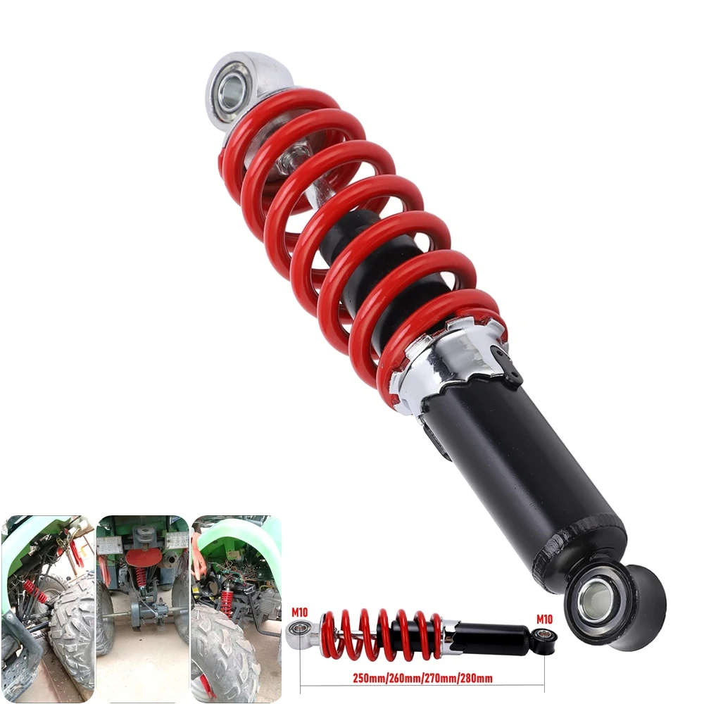 

250/260/270/280mm Front Rear Shock Absorber Suspension Spring 7/8/10mm For Motorcycle 50cc-150cc ATV Quad Go Kart Dirt Pit Bike