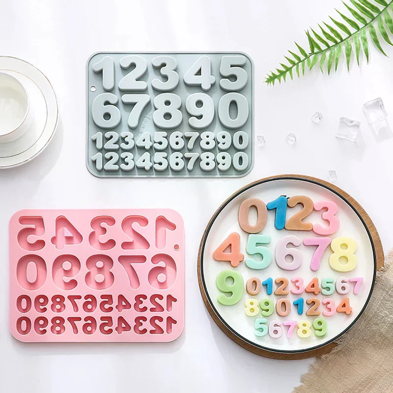 

Silicone Number Mold,0-9 Number Chocolate Mold,Reusable Numbers Mold,Happy Birthday Cake Decorations Cupcake Baking Mold