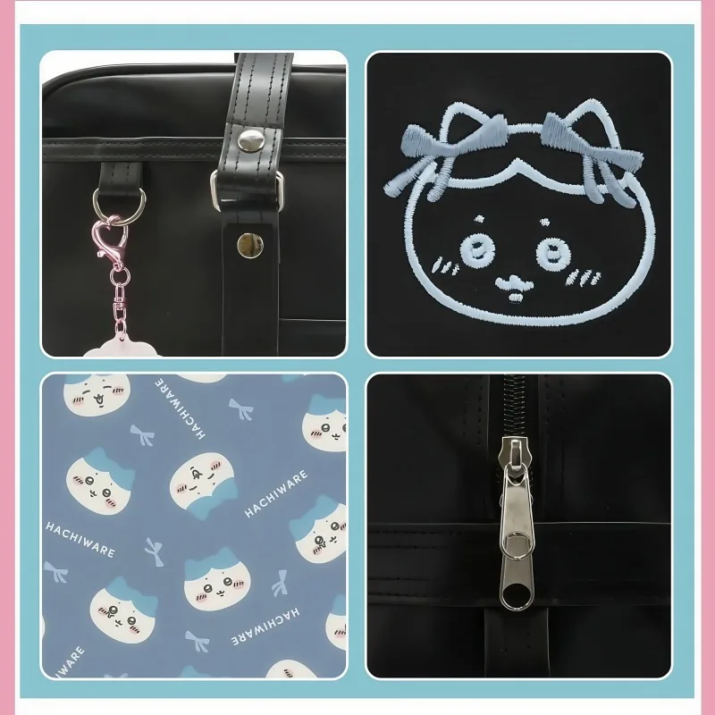 Bolsa de Mano Grande con Diseño de Chiikawa 2026, Inspirada en el Uniforme JK, para Uso Diario Escolar, Anime Kawaii, Dibujos Animados, Usagi Hachiware - Image 5