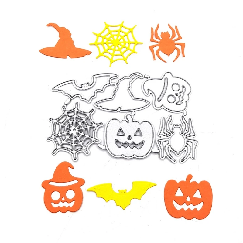 Halloween Metal Cutting Dies Stencil DIY Scrapbooking Album Paper Card Template Mold Embossing Decoration