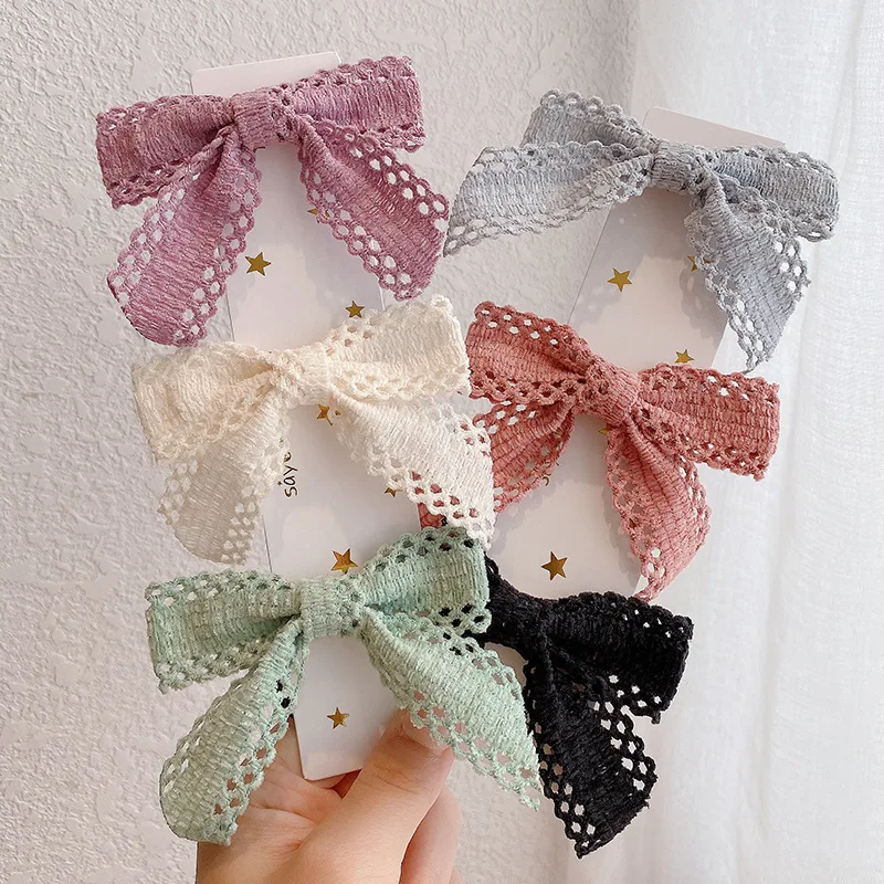 New Girl Hollowed-out Big Bow Hairpin All Simple Style Hair Card Temperament Back Head Instagram Clip Hair Accessories