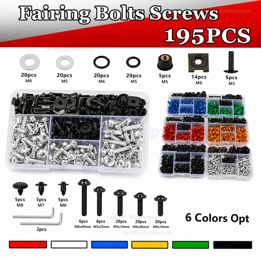 

Motorcycle Fairing Bolt Screws Kit Nut Clips For Suzuki GSXS1000 GSXS750 GSX S1000GT S1000 S 1000 GT S750 1400 600 R R125 650F