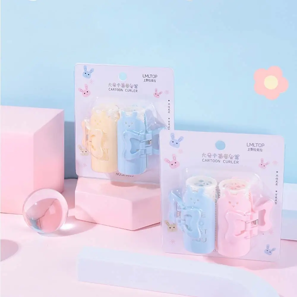 Plastic Salon Hairdressing Fluffy Air Bangs Self-adhesive Women Bang Curler Bangs Clip Lazy Bangs Roller Hair roller set