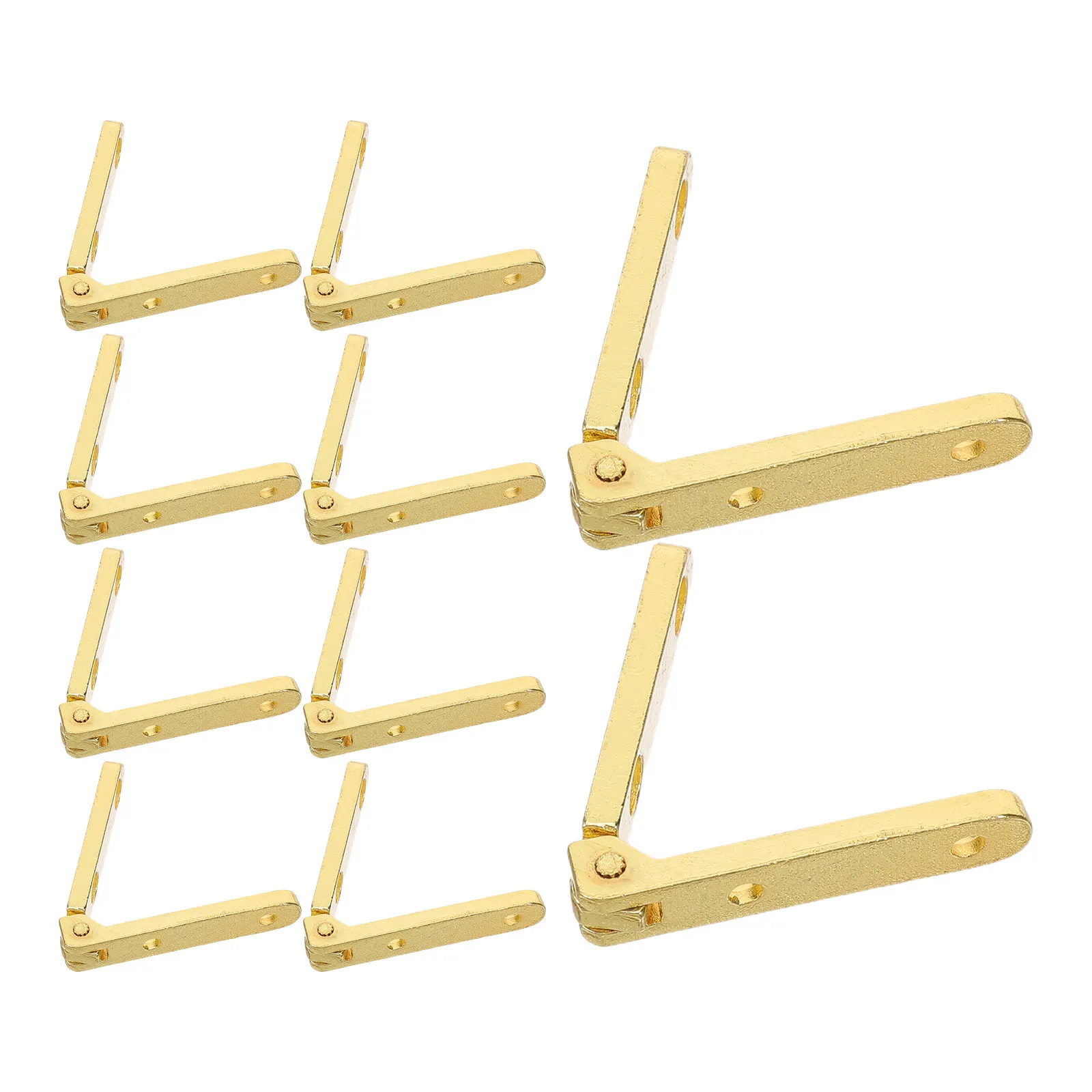 20Pcs Invisible Concealed Barrel Hinges Gold Tone for Tiny Jewelry Boxes Wooden Keepsakes Small Display Cases Hidden Furniture
