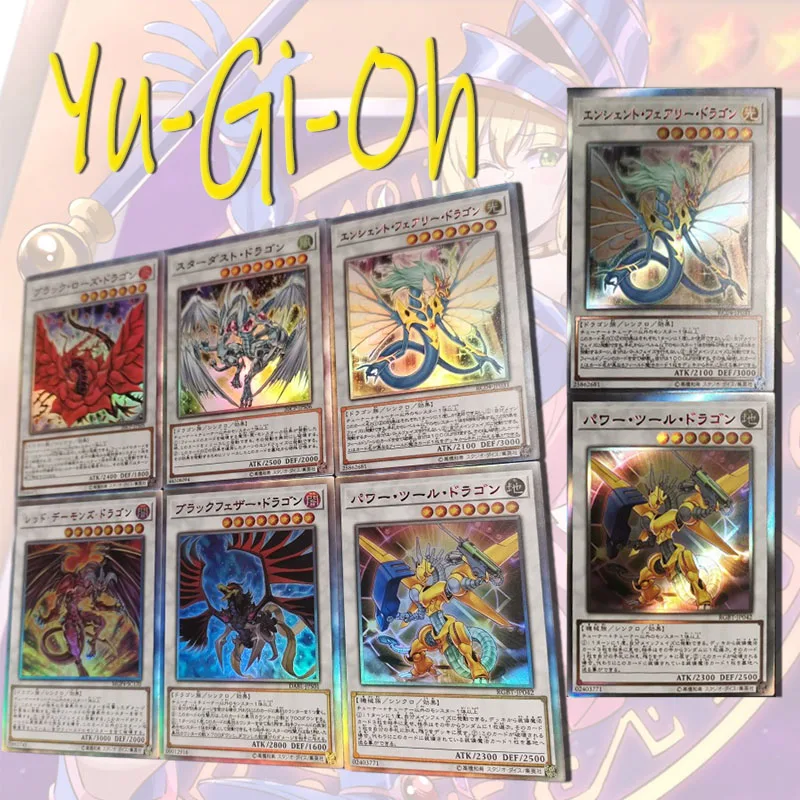 Nuovo Anime Yu-Gi-Oh 5DS Dragon Set di carte fai da te flashcard fatte in casa collezione di giocattoli ragazzo sorpresa compleanno regali di natale