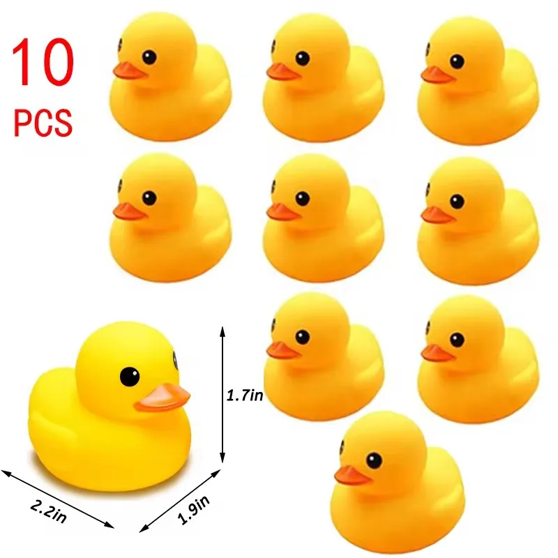 Patos de borracha amarela para crianças pré-escolares, Duckies Squeaky Flutuantes, Brinquedos para Banheira, Presente para Baby Shower, Bebês e Crianças, 5 PCs, 10 PCs, 20 PCs, 30 PCs, 50PCs