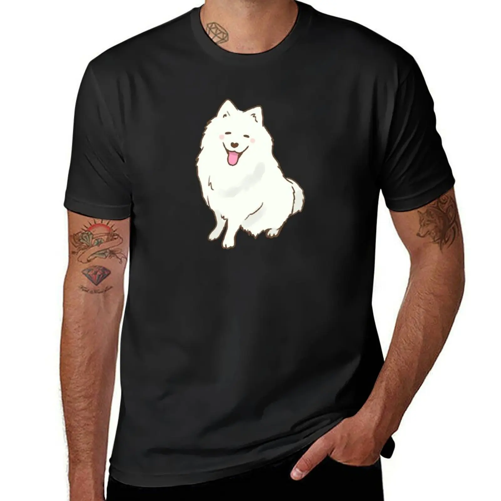 

Cute samoyed smiling with tongue out T-Shirt customizeds for a boy oversized graphic tee football t shirt t shirt men