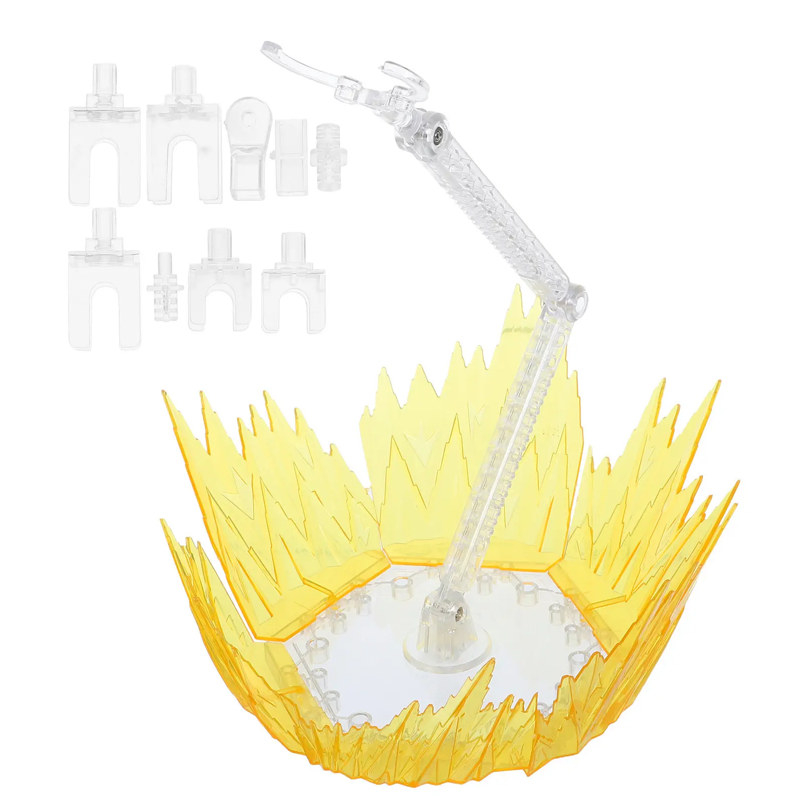 

Action Figure Effect Display Stand Shock Impact Surround Base Plastic Construction for Anime Models Dynamic Visual Impact