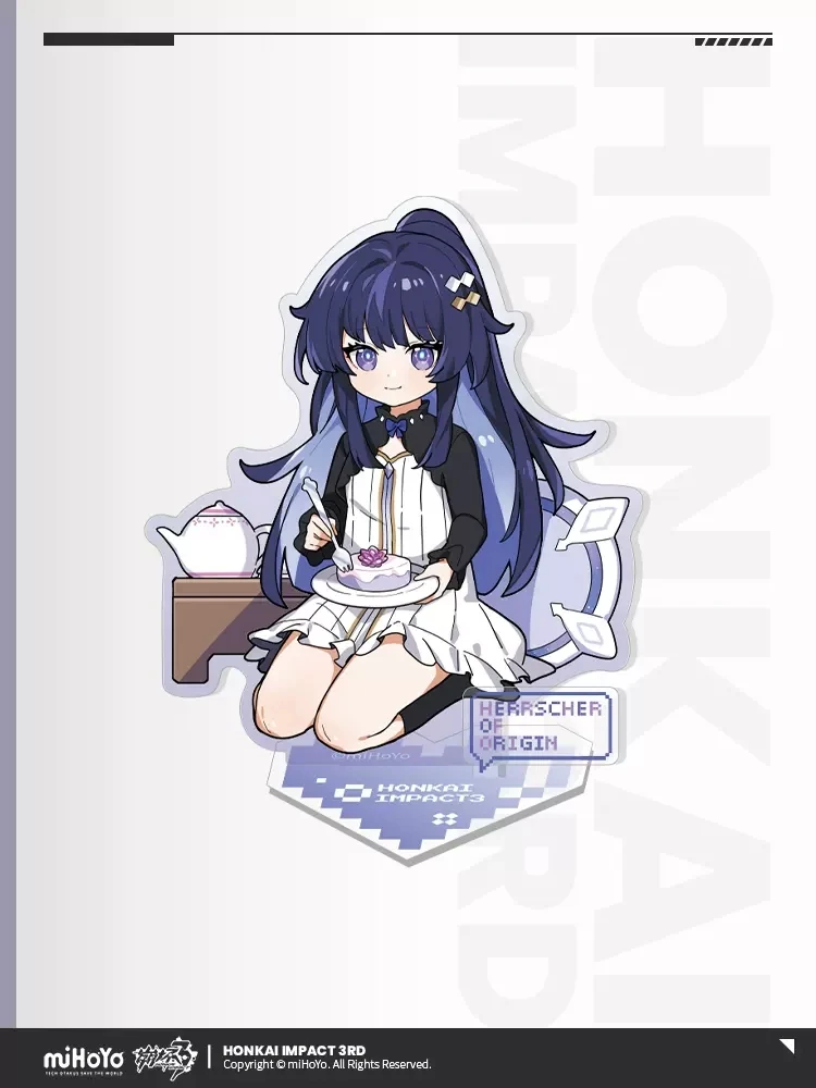 Anime Game Honkai Impact 3 Elysia Herrscher of Human：EGO Acrylic Brand Cosplay Herrscher of Truth Fashion 3D Accessories Gift