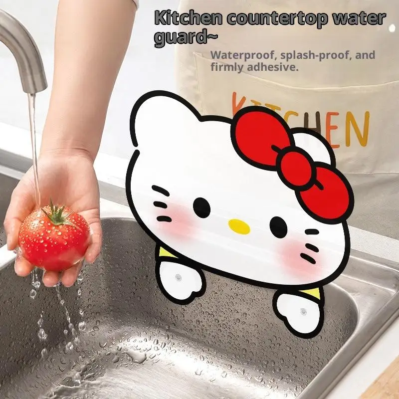 Simpatico cartone animato Sanrio Lavello Acqua a prova di spruzzi Piscina d'acqua Deflettore Gadget da cucina Piastra con ventosa Piastra di ritenzione dell'acqua