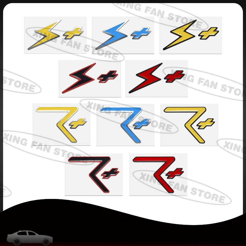 

Auto Styling Lightning+ R+ Emblem Car Rear Trunk Badge Decal Body Sticker For Emeya Eletre Evija Emira Exige S Truck Accessories