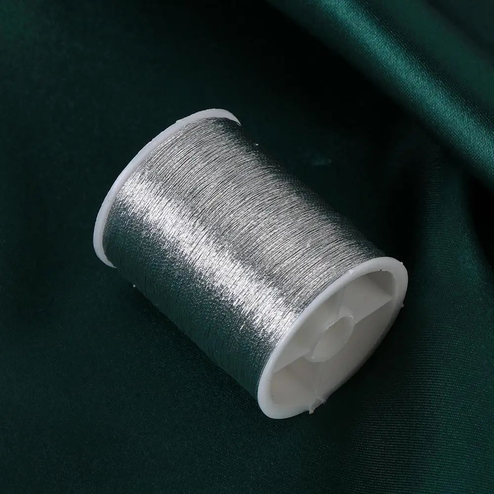 100 metres Spool Handmade DIY Cross Stitch Embroidery Thread Sewing Machine gold wire