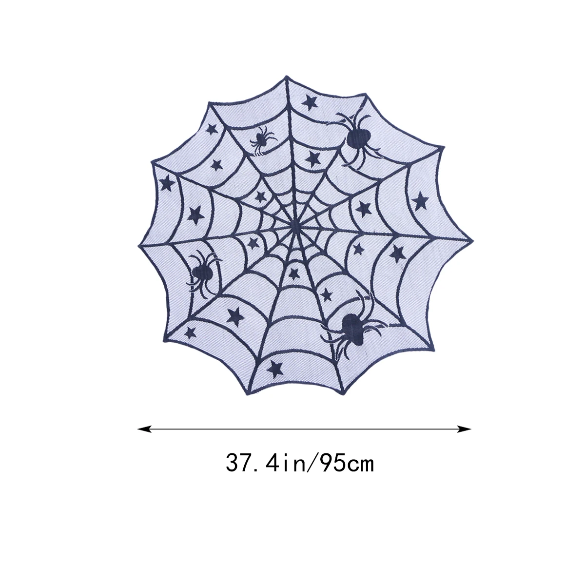 

Spider Web Halloween Door Cover Black Tablecloth Round Cloths Decorations Indoor