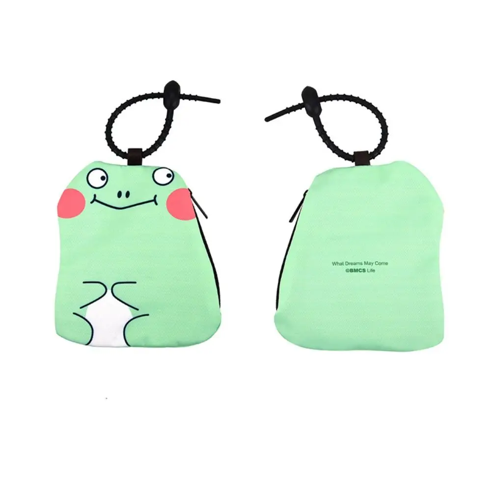 Personality Single Layer Capybara Earphone Pouch Cat Frog Capybara Makeup Bag Cartoon Portable Cute Storage Bags Travel