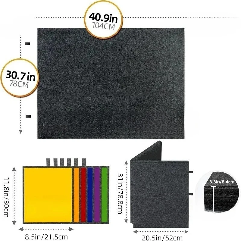 Drawer Style Sorting Table for 2000 Pieces Folded Felt Panels, Efficient Storage System Excluding 2000 Puzzle Pieces