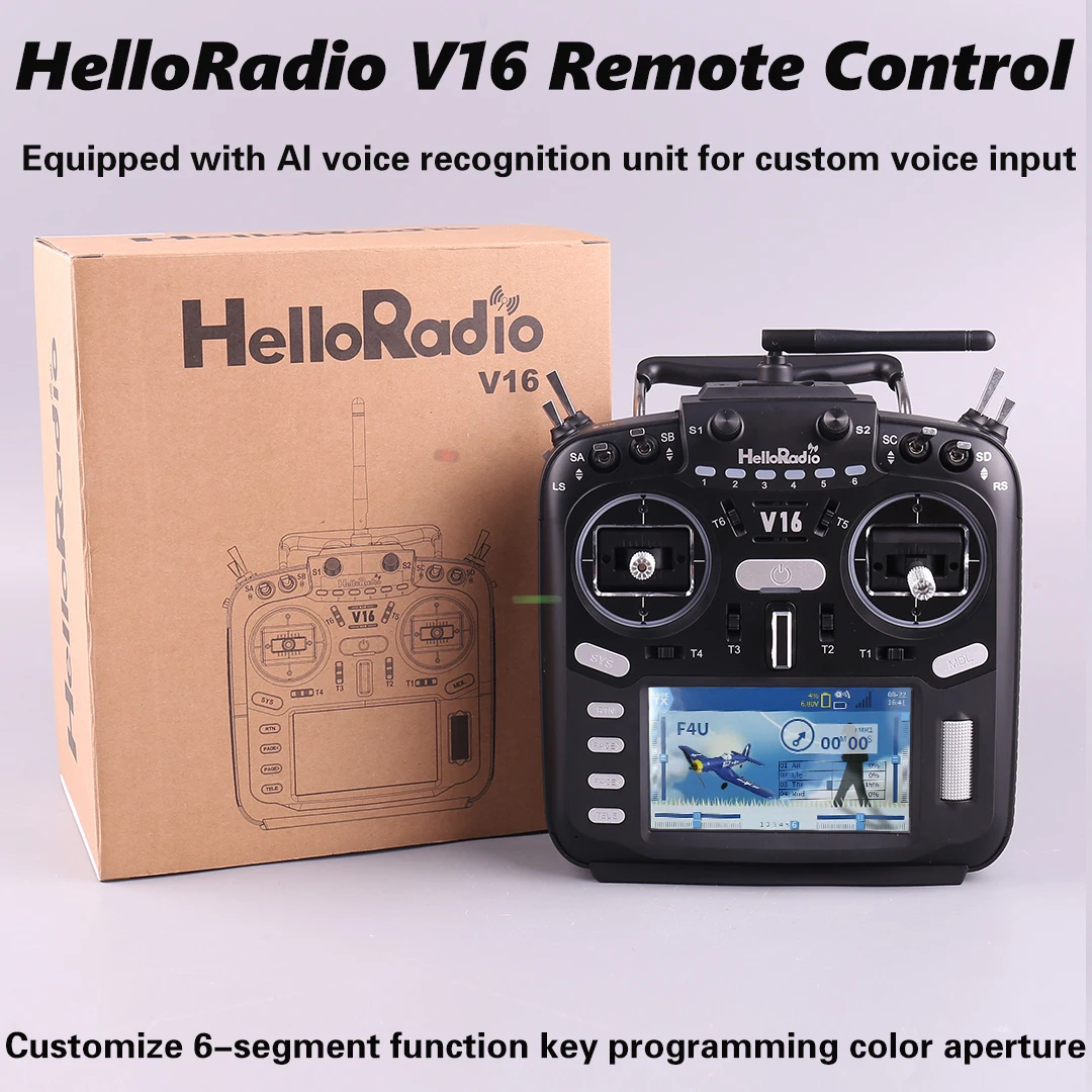 

HelloRadio V16 PRO MAX передатчик ELRS 4в1 2,4 ГГц левая дроссельная заслонка с дистанционным управлением для самолета FPV Racing Drone Aircraft
