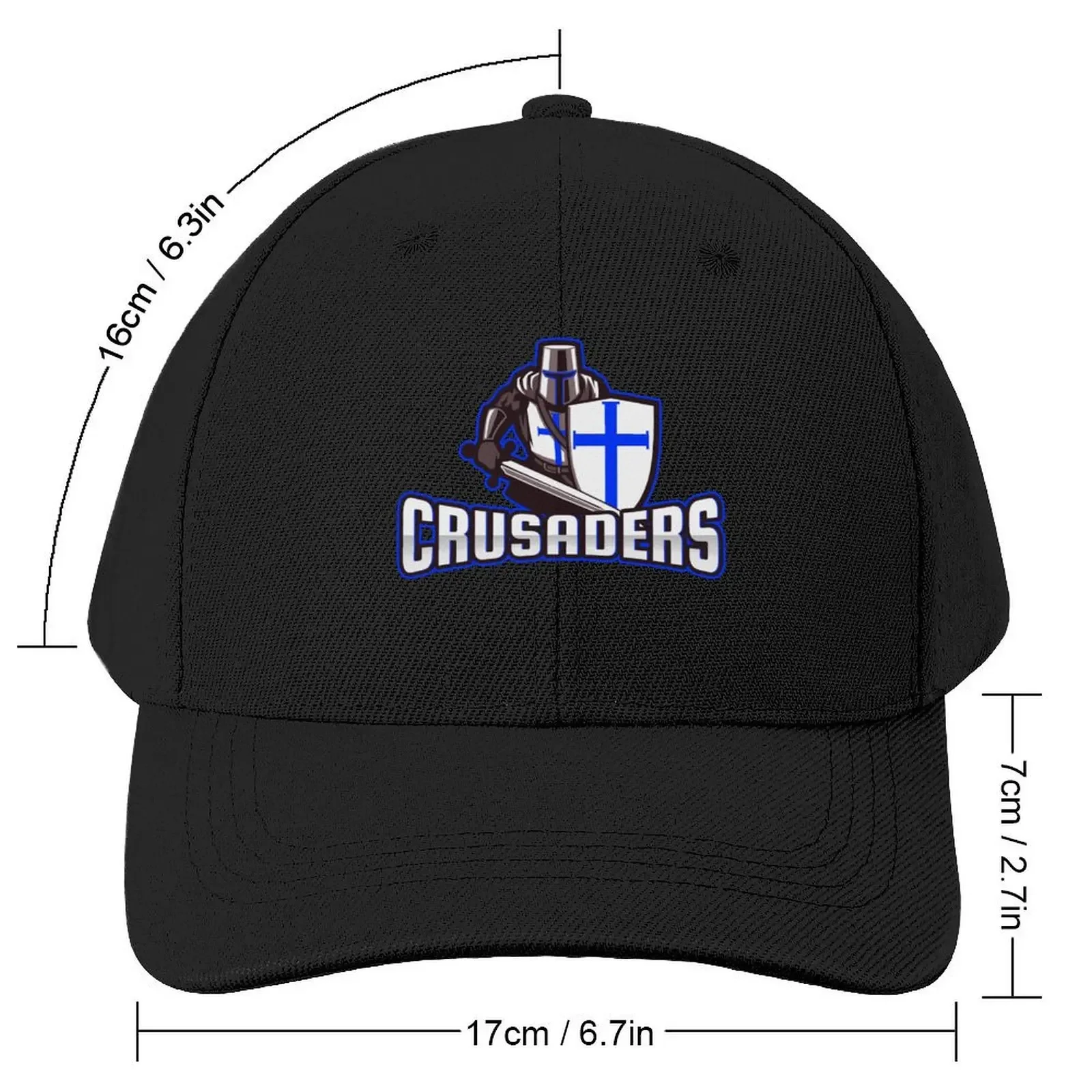 Crusaders Knight Blue White Sports Team Logo Baseball Cap tea Hat Beach Bag Men Hats Women's