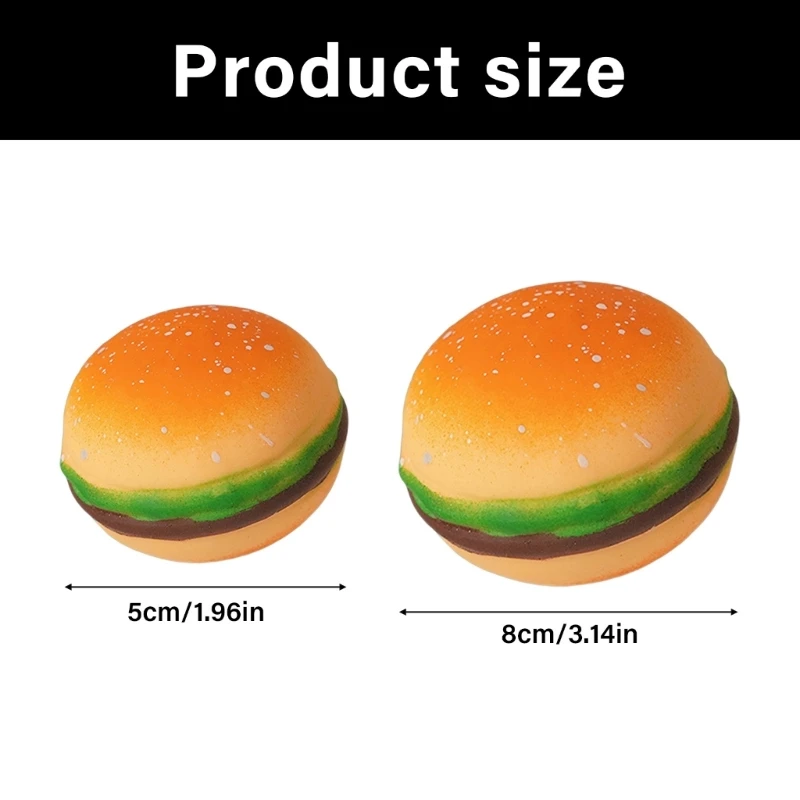 Mô Phỏng Burger Bóp Đồ Chơi Cảm Giác Giảm Căng Thẳng Đồ Chơi Giải Nén Du Lịch 15UB