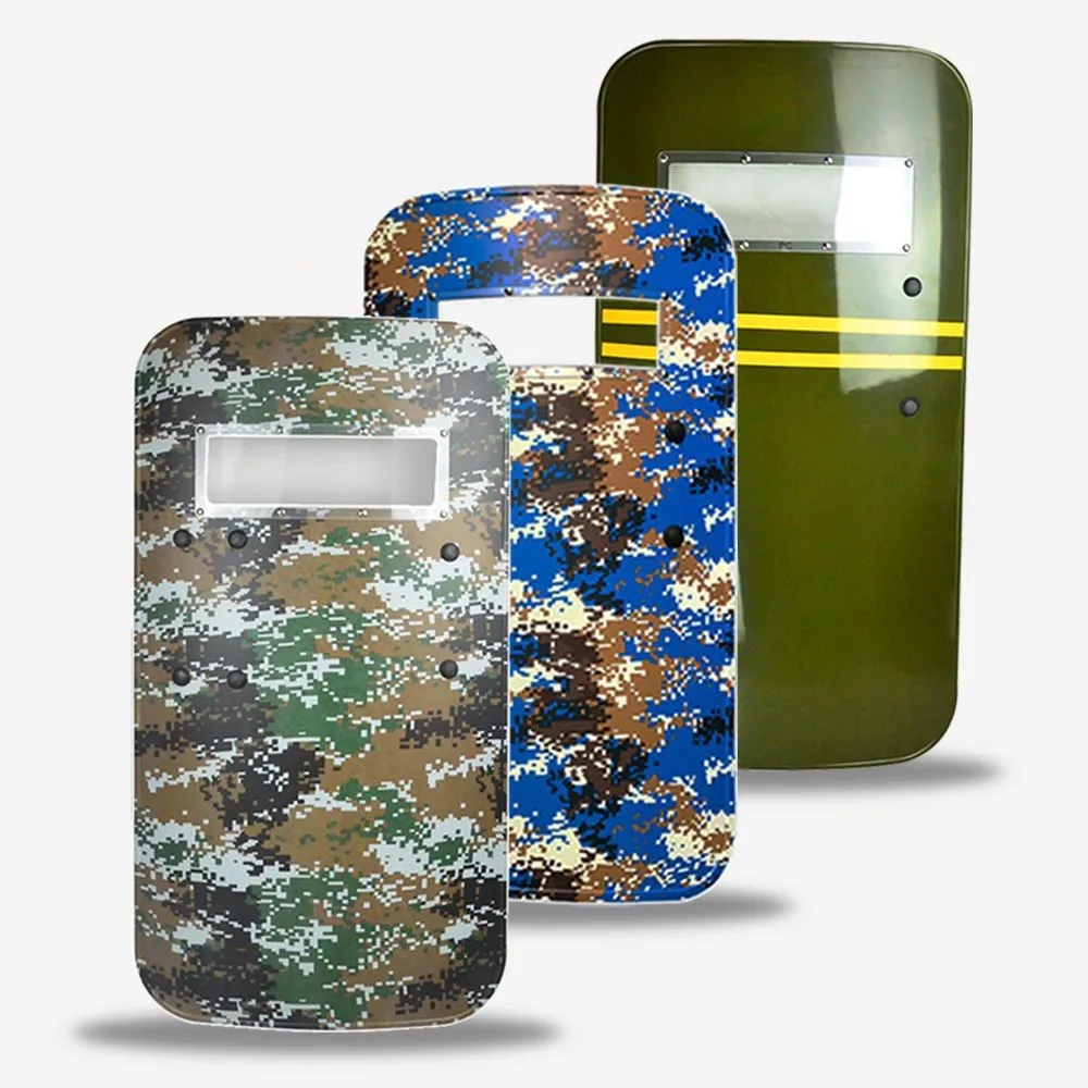 SDCLMCDP-Handheld Security Shield, Camuflagem Selva, Camuflagem Marinha, Equipamento de Defesa, Escudo, Proteção