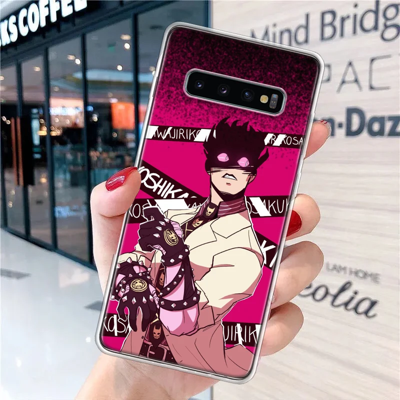 JoJo Adventure Killer Queen Soft Phone Case for Samsung Galaxy S24 S23 S22 S21 Ultra S20 FE S10 Plus S9 + Print Fundas Cover Cap