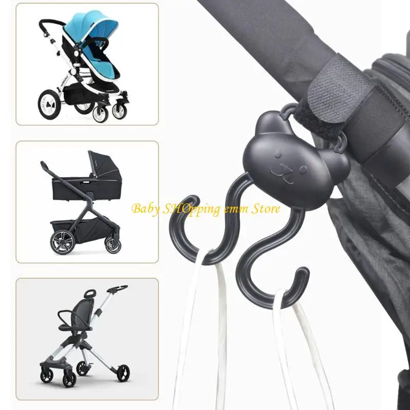 

23GD Baby Strollers Hook Multipurpose Adjustable Bag Toy Hanger Organiser Accessories