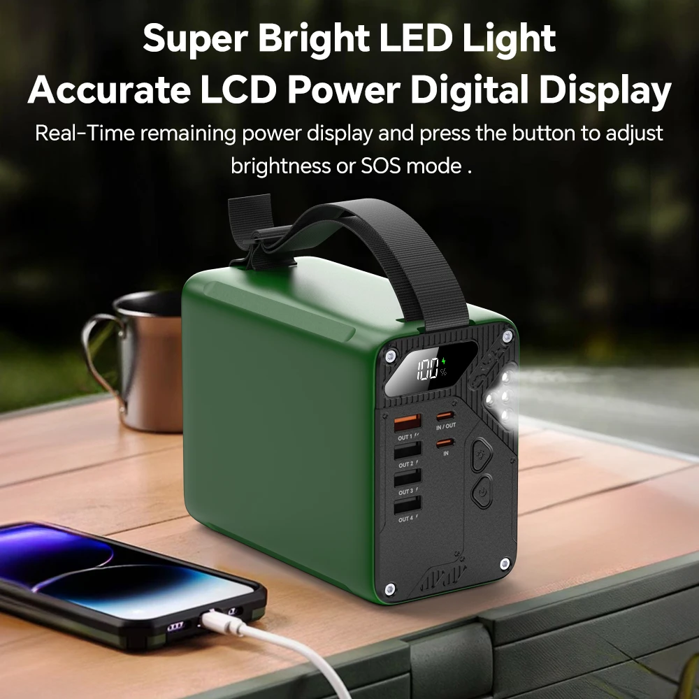 Power Bank 80000mAh Fast Charger PD 30W Portable Power Supply +LCD Display Mobile Power Supply Mobile Battery External Battery