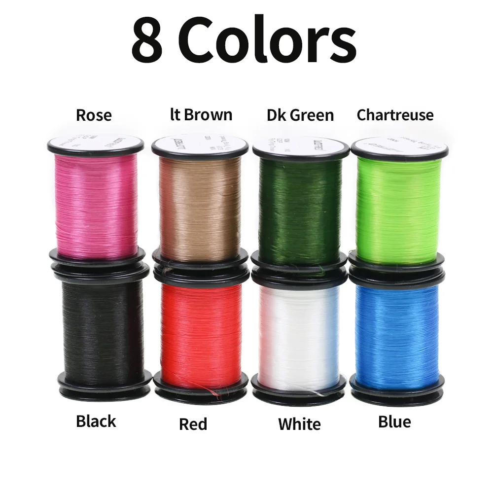 ICERIO 2PCS 100D GSP Fly Tying Thread Polyethylene Floss Line Smooth Strong สําหรับเปียก/แห้ง Fly Nymphs Streamer ปลาเทราท์ตกปลาแมลงวัน