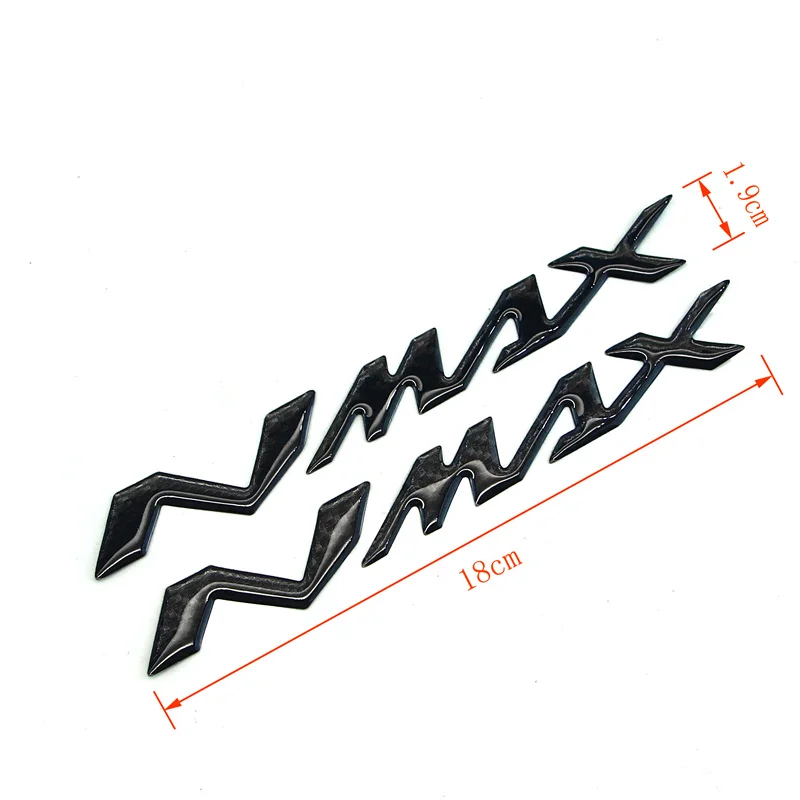 Motorcycle 3D Carbon Fiber Epoxy Stickers Decals N-MAX Logo Applique For Yamaha NMAX N MAX N-MAX 155 250 400 125 waterproof