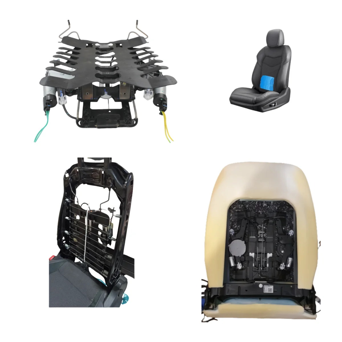 Car seat pallet lifting back lumbar support 4 way electric switch two motor for seat comfortable Luxury Interior Accessories
