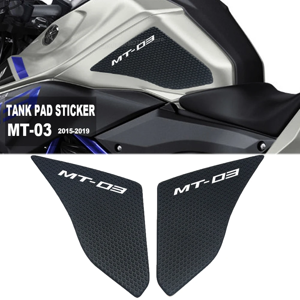 For Yamaha MT-03 MT03 MT 03 2015-2019 Motorcycle Protector Anti slip Tank Pad Sticker Gas Knee Grip Traction Side 3M Decal