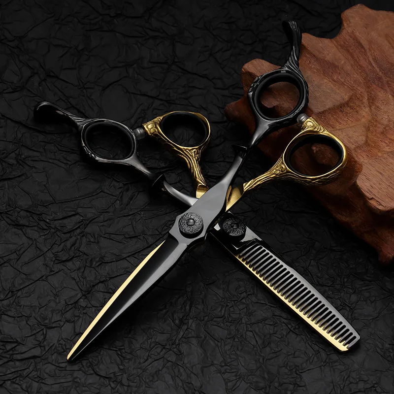 

6.0 Inch Barber Shop Professional Hair Salon Hair Cutting Scissors 440C Stainless Steel Shears