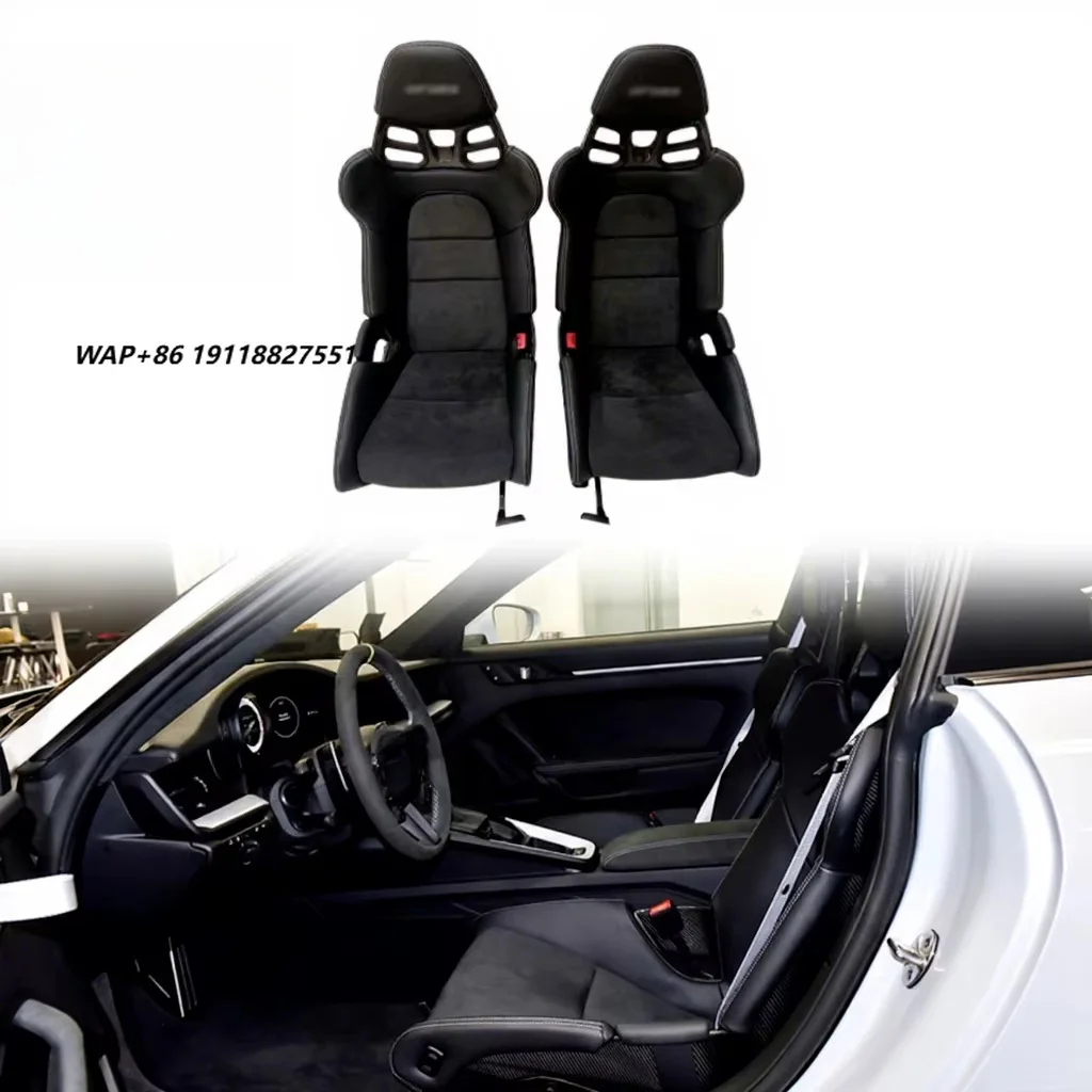 Car Interior Dry Carbon Fiber Luxury Bucket Seats for 911 718 Cayman Boxster GT3 RS Universal Car Seat