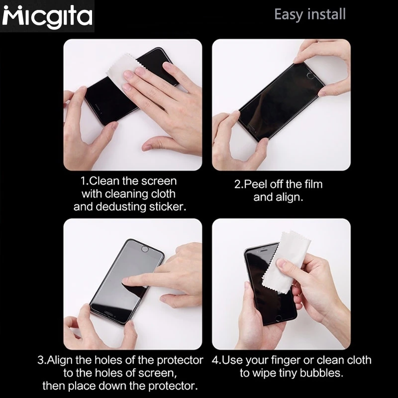 Full Glue Screen Protector For Doogee N55 N55 Pro N55Plus Glass film Anti-Scratch 6.56\