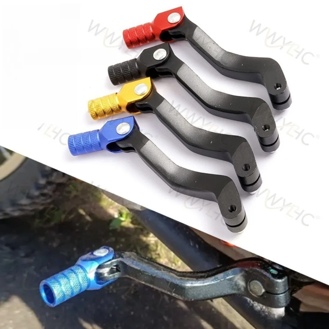 NC CB Motocross Motorcycle Retrofit Aluminum Alloy Folding Gear Shift Lever