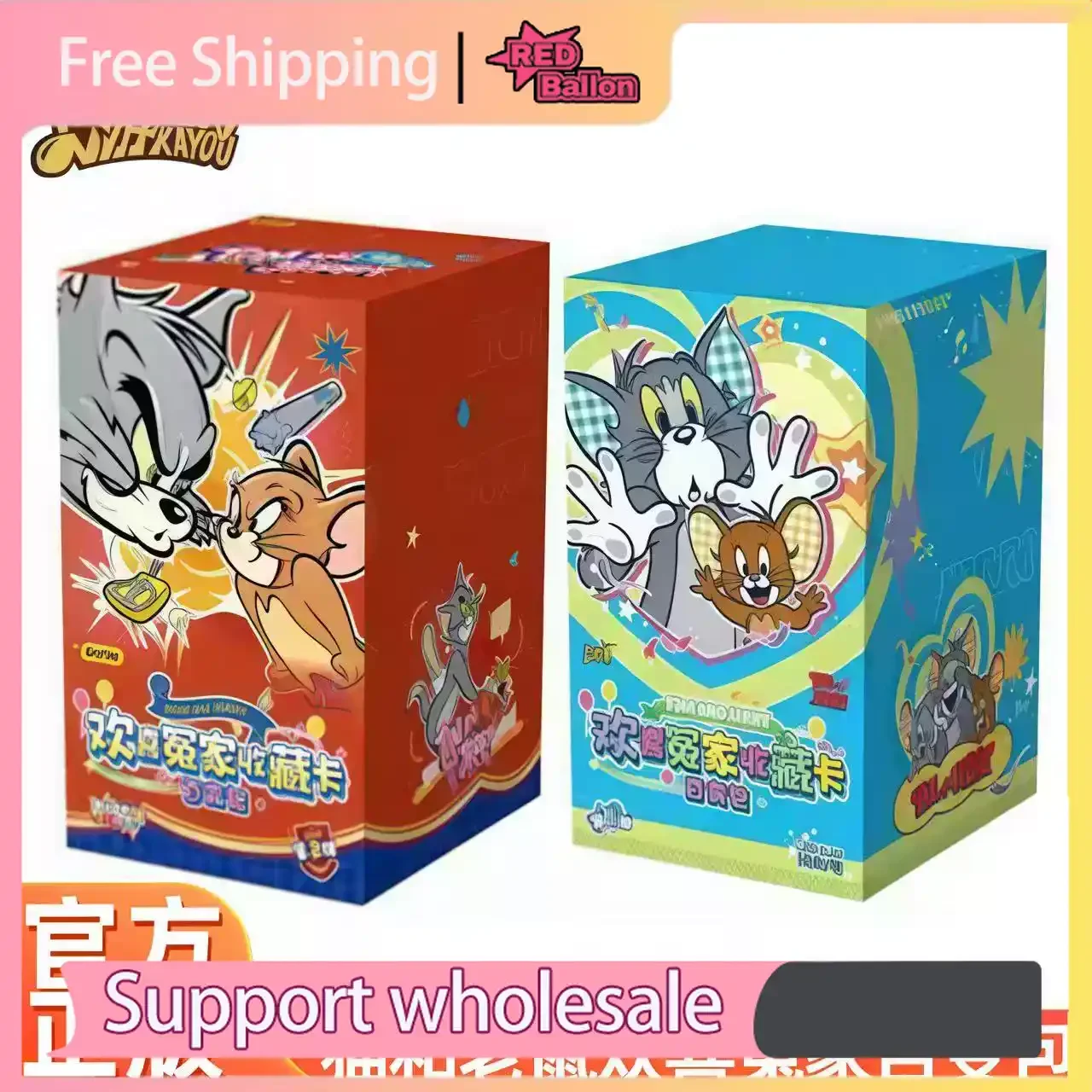 Tarjetas Coleccionables de Anime Clásico de Tom y Jerry Oficiales de Kayou - Vol.2 Paquete de Tarjetas "Happy Rivals", Mercancía y Coleccionables