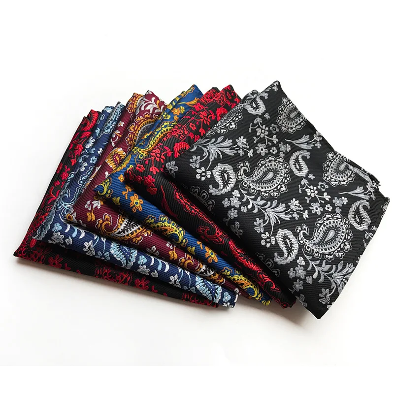 Handkerchief For Men Popular Fashion Dot Square Towel Wavelet Jacquard Pocket Square Luxury